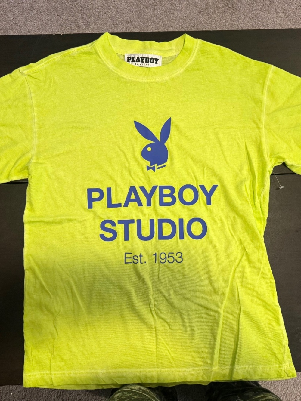 PacSun Men's Green and Yellow T-shirt (Small)